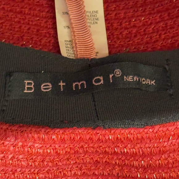 Betmar Gossamer Wide Brim Hat in True Red - Picture 7 of 8